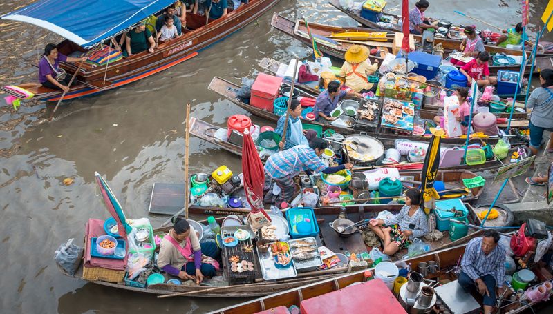 Amphawa Floating Market Maeklong Railway Market Siam Traveller