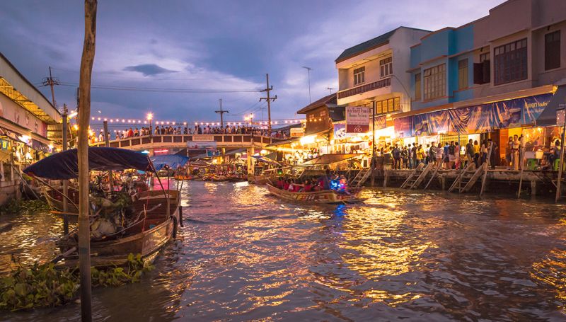 Amphawa Floating Market + Maeklong Railway Market | Siam Traveller